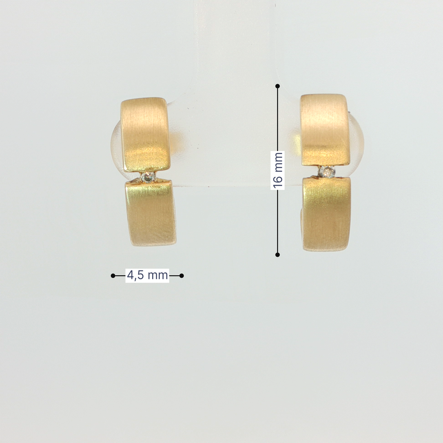 P. Ohrstecker Gelbgold 585 / 14 Karat L: 16 mm Artikel Nr. 6850