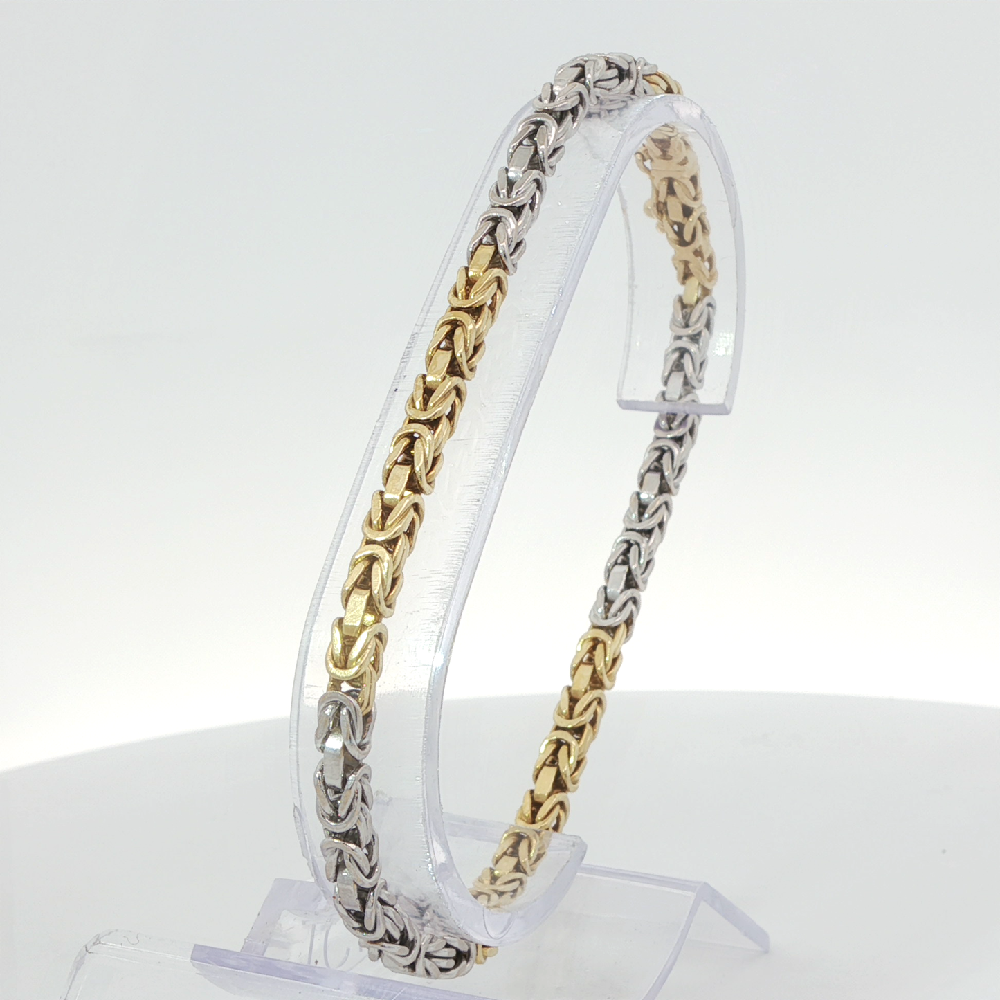Armband Bicolor 750 / 18 Karat L: 18,5 cm Nr. 6634