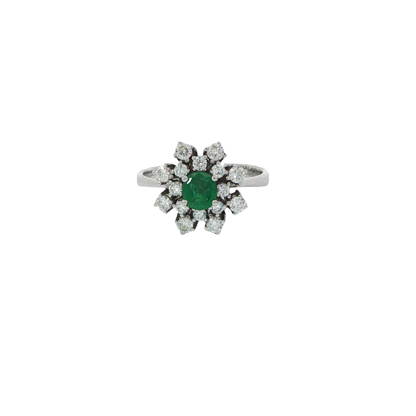 Ring Weißgolg 750 / 18 Karat mit Brill. Gr. 57 Nr. 6734
