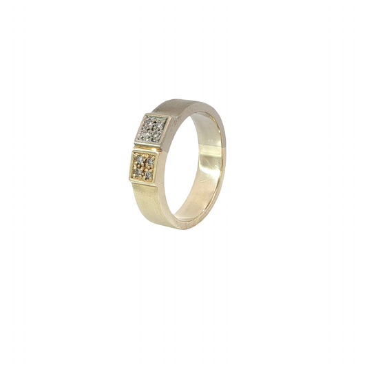 Ring Bicolor 585 / 14 Karat mit Brillanten Nr. 6468