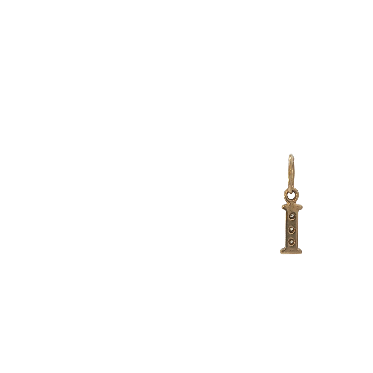 Anhänger "Buchstabe I" Gelbgold 585 / 14 Karat L: 15 mm Nr. 6967