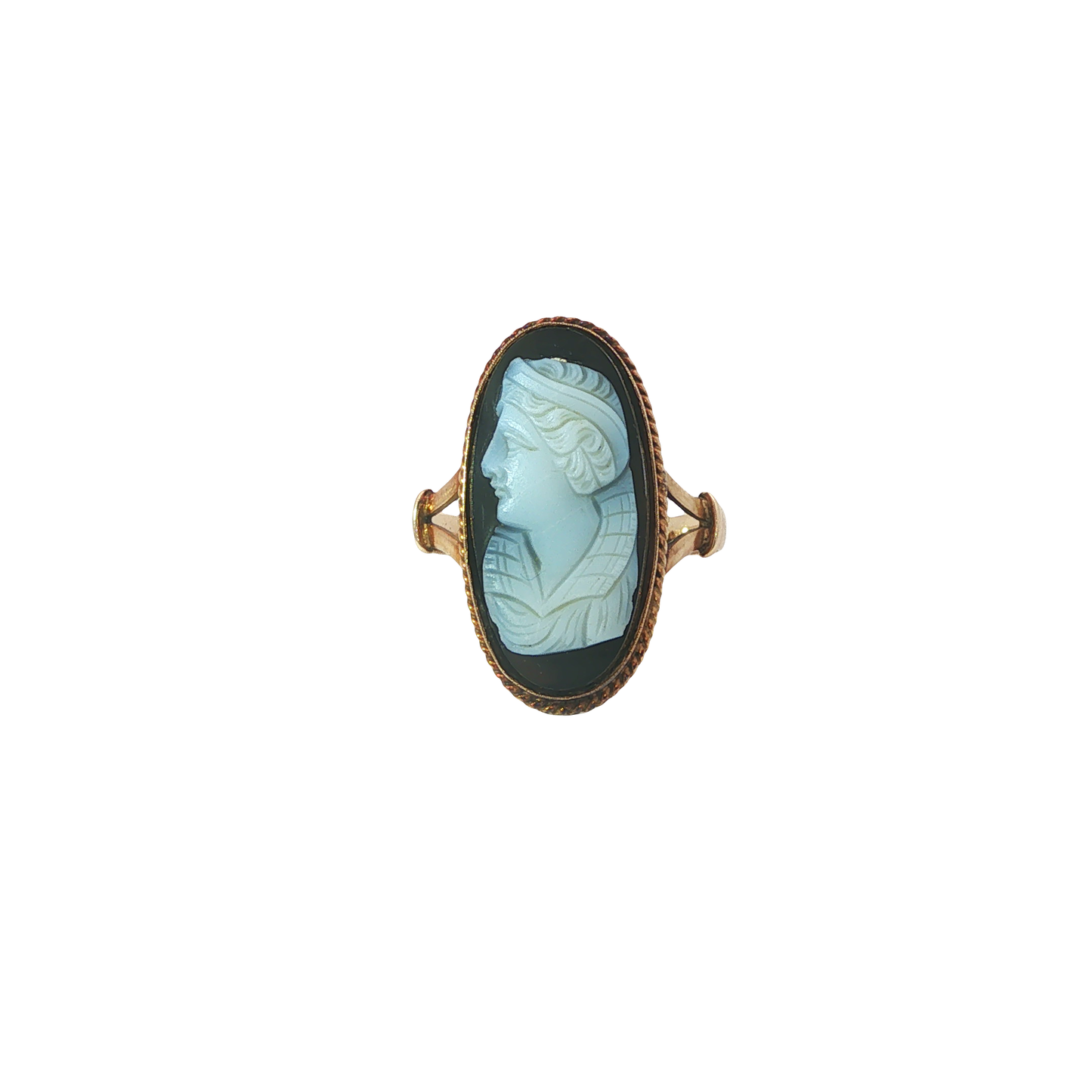 Ring "Art Déco" Gelbgold 585 / 14 Karat Gr. 59 Nr. 7084