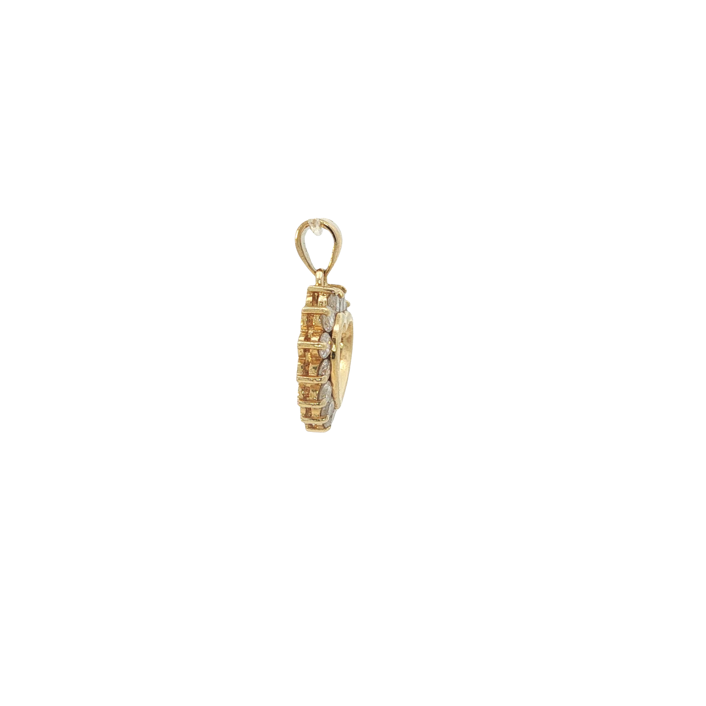 Anhänger "Herz" Gelbgold 750 / 18 Karat L: 17,5 mm Nr. 7069
