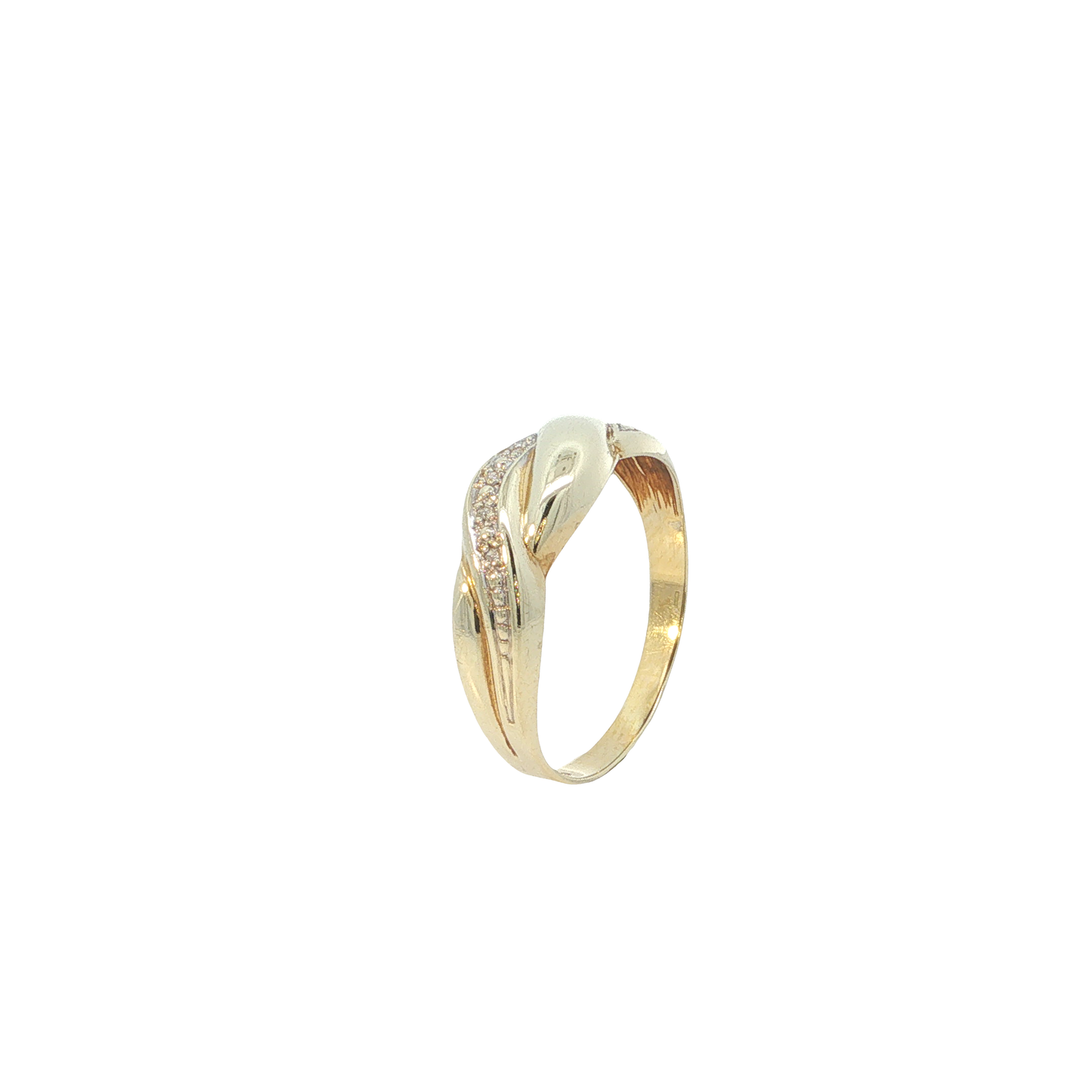 Ring Gelbgold 585 / 14 Karat mit Brill. Gr. 59 Nr. 6811