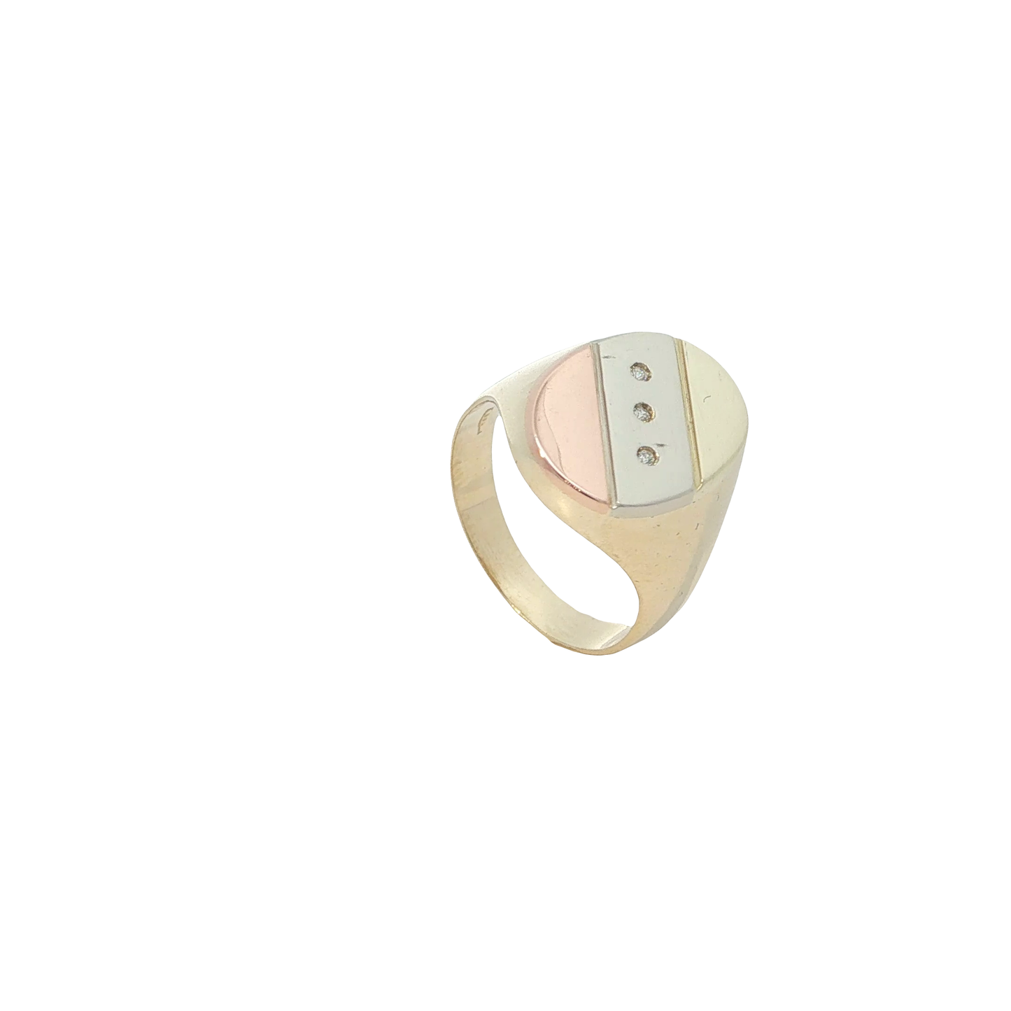 Ring Tricolor 585 / 14 Karat Gr. 57,5 Nr. 7110