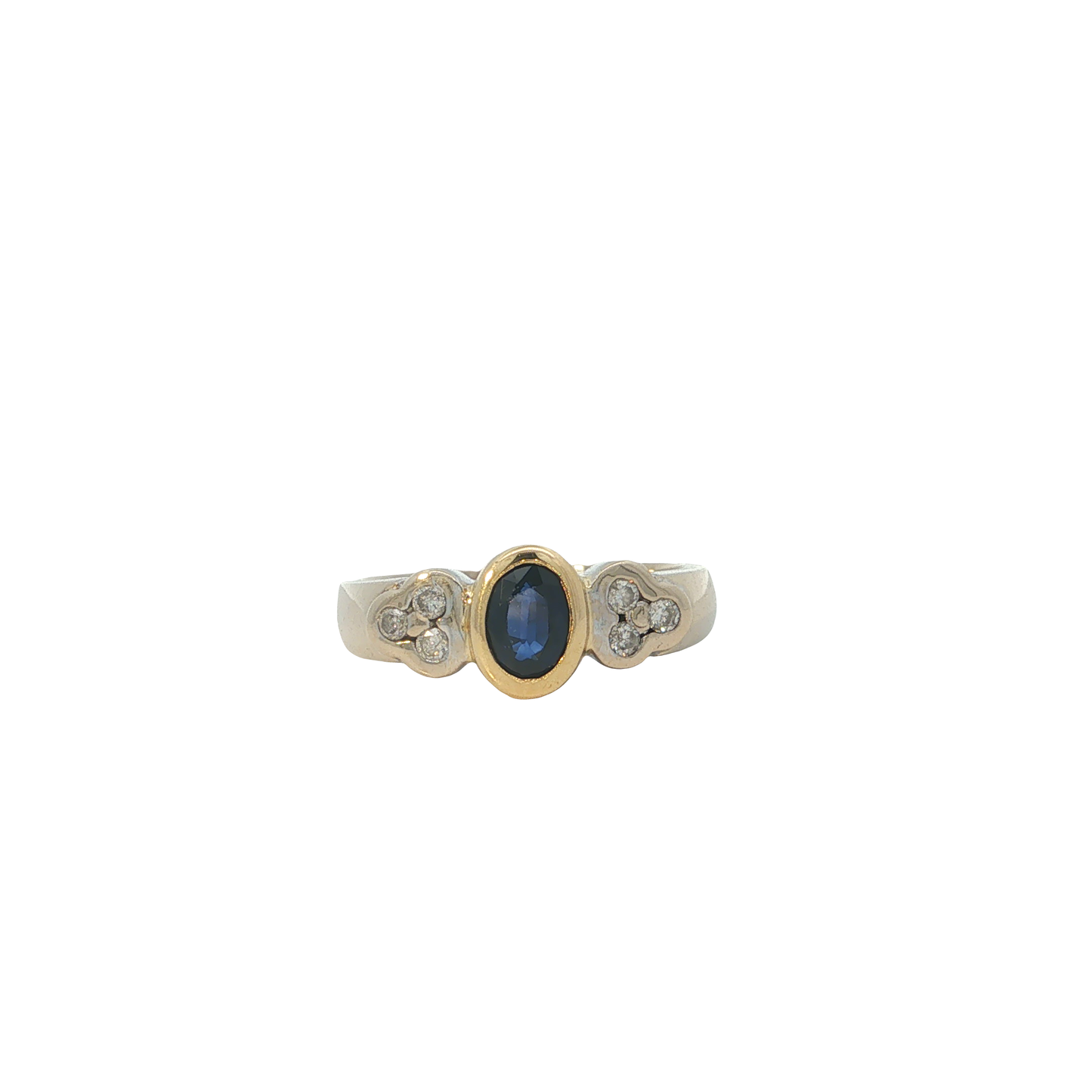 Ring Bicolor 750 / 18 Karat mit Brill. Gr. 54 Nr. 7188