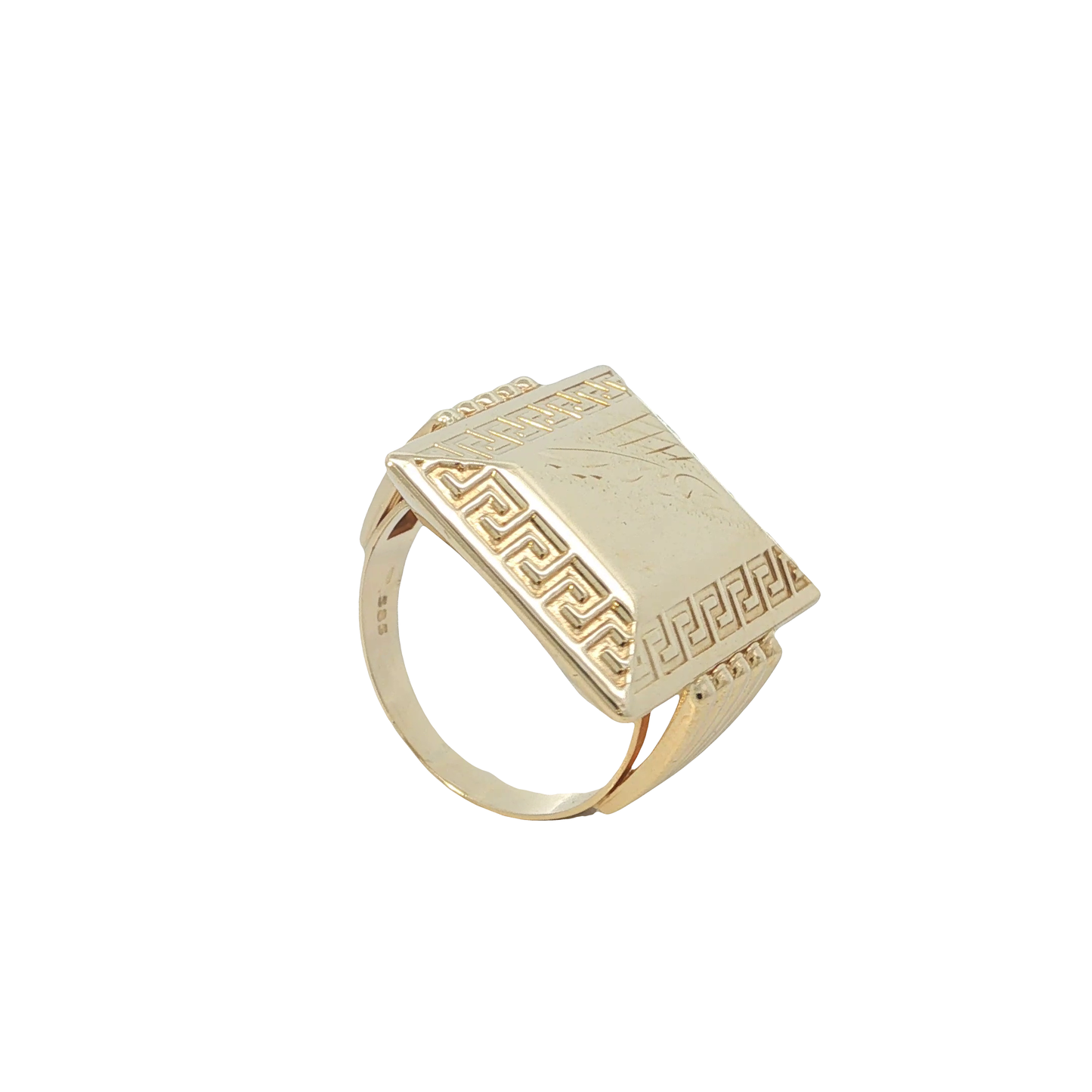 Siegelring Herren Gelbgold 585 / 14 Karat Gr. 66 Nr. 7024