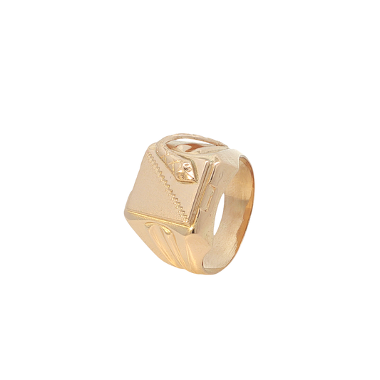 Siegelring Herren "Schlangenmotiv" Gelbgold 750 / 18 Karat Gr. 58 Nr. 7122