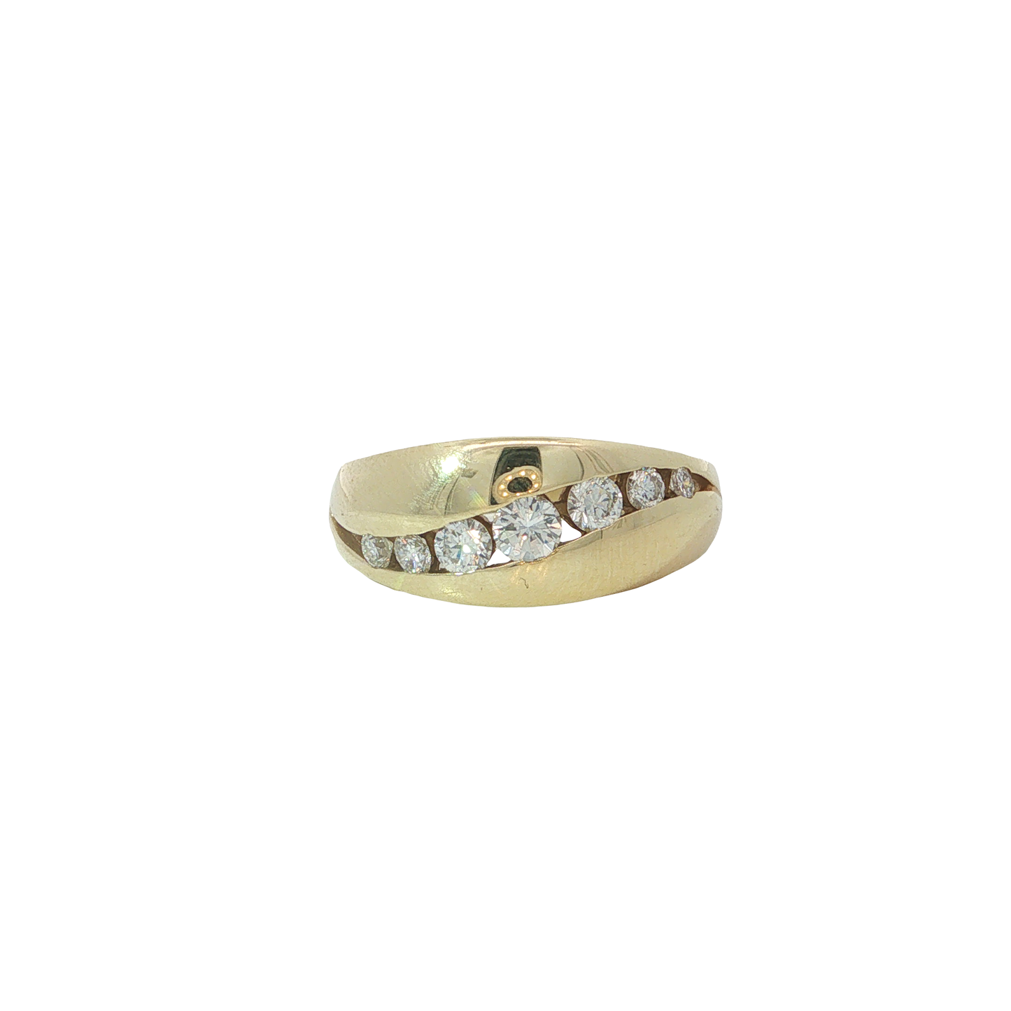 Ring Gelbgold 585 / 14 Karat mit Brill. Gr. 52,5 Nr. 7215