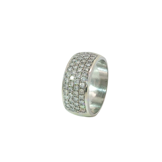 Ring Weißgold 585 / 14 Karat mit Brill. Gr. 57 Nr. 7214