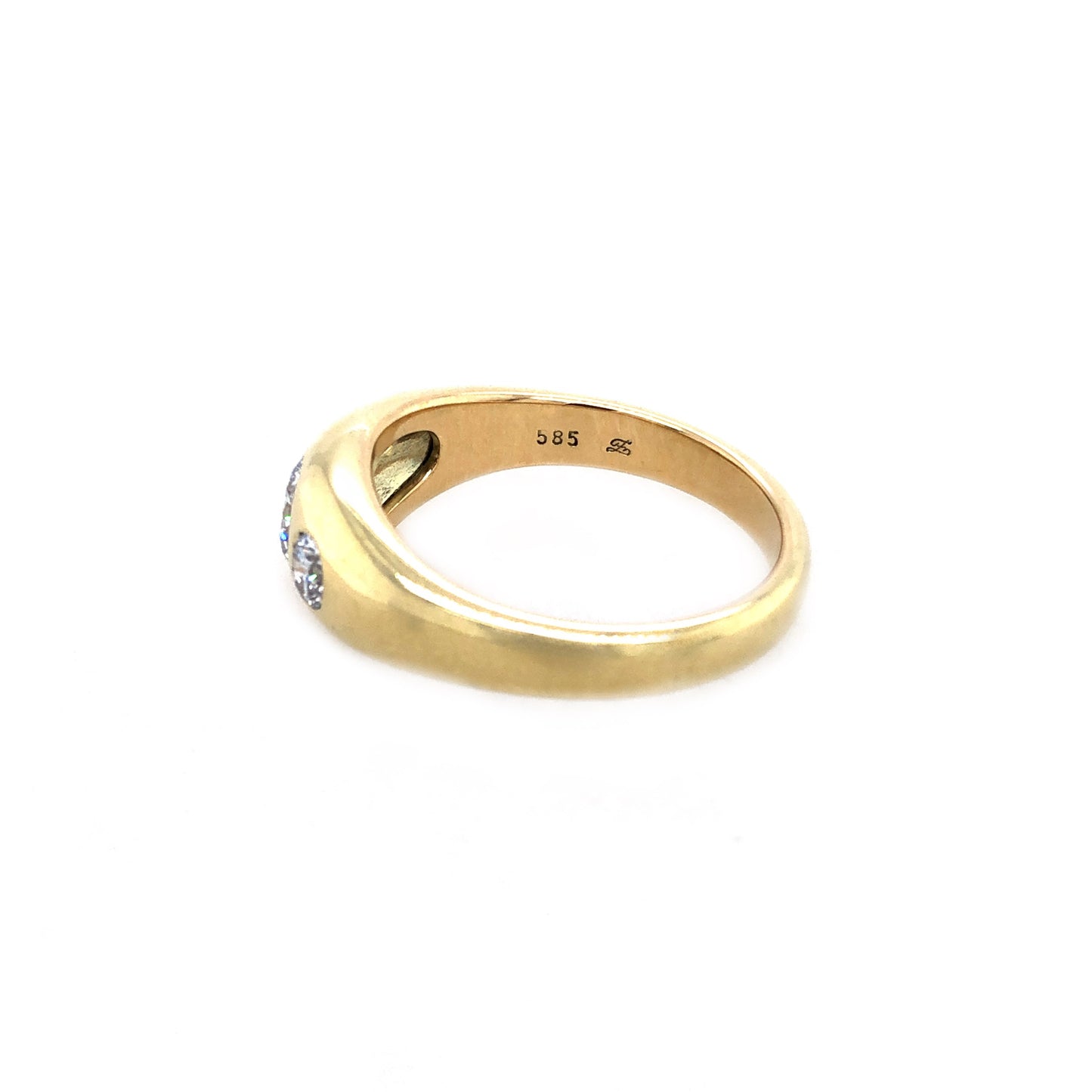 Ring Gold 585 / 14k Diamantring Goldring Damen Gr.62 Nr.4906