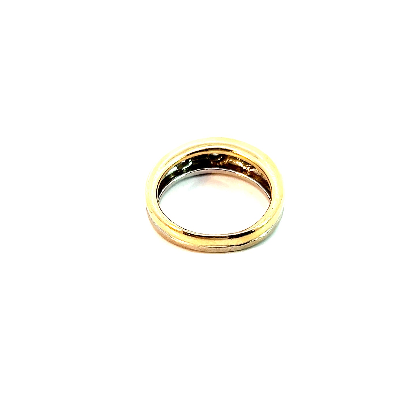 Ring Bicolor 585 / 14 Karat mit Brillanten Gr. 56 Nr. 5963