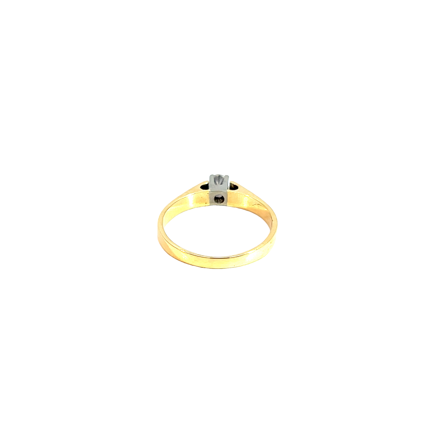 Ring Bicolor 585 / 14Karat Brillant. 0,14ct Gr.56 Nr. 6205