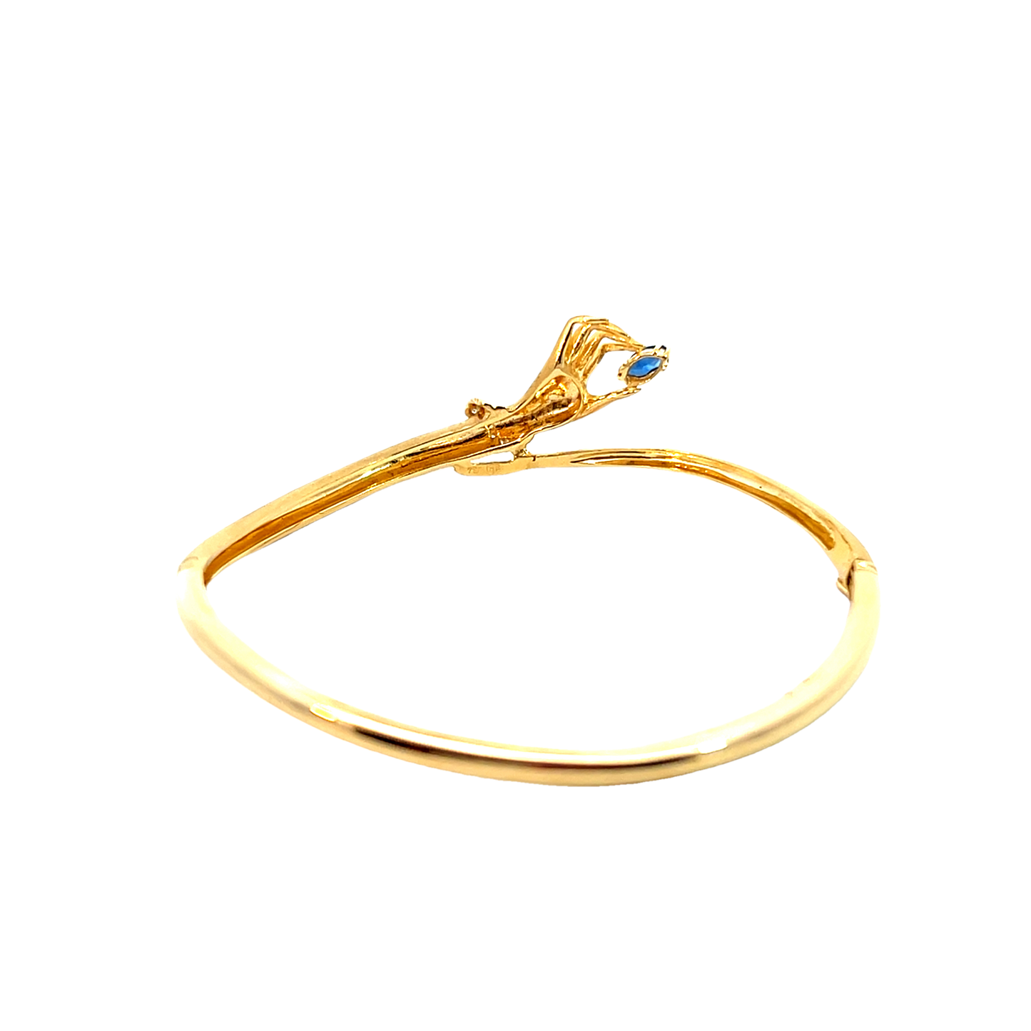 Armreif Gelgold 750 / 18 Karat Brill. & Saphir Nr. 6291