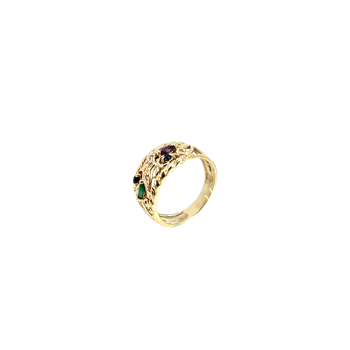 Ring Gelbgold 333 / 8 Karat mit Diam. Gr. 53 Nr. 6343