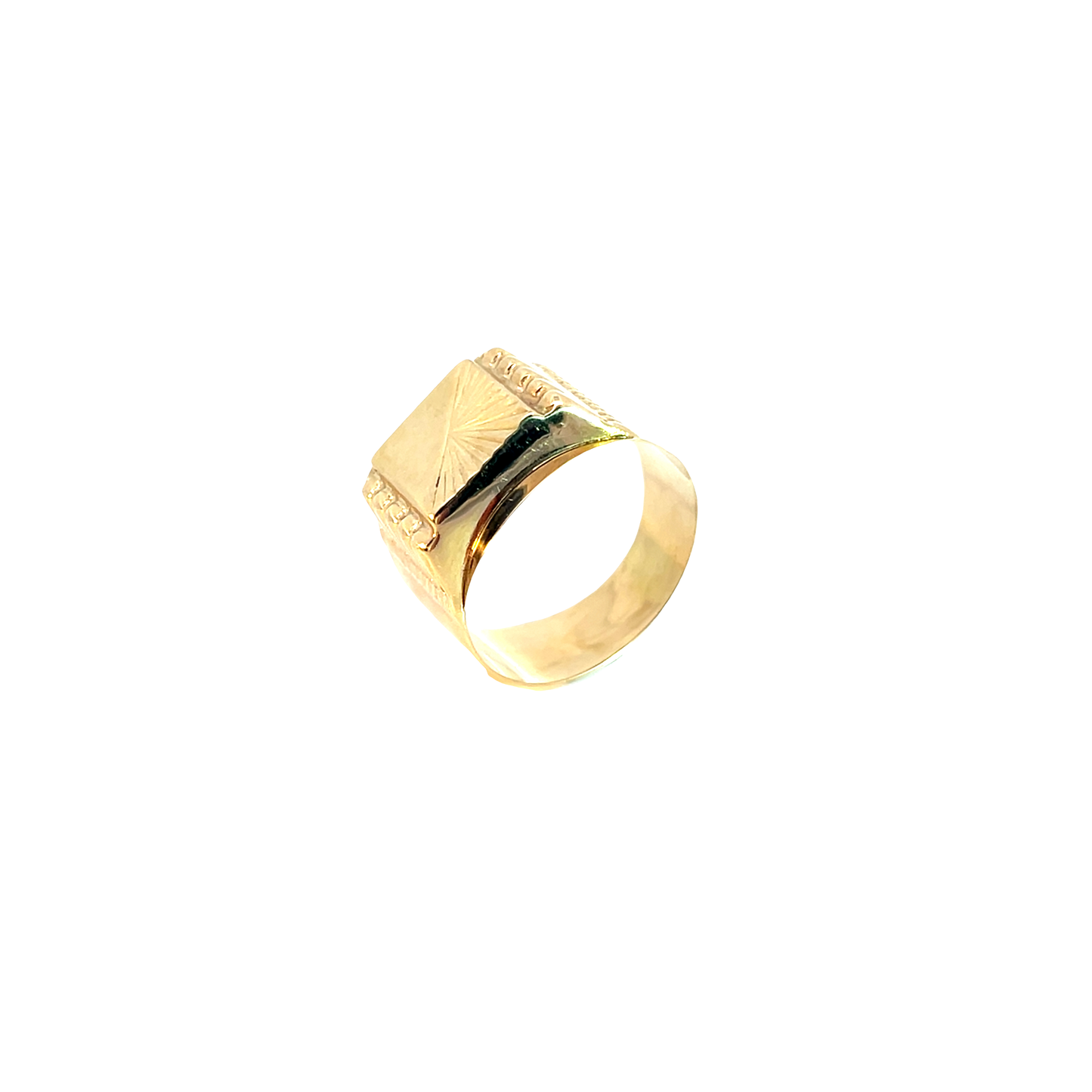 Herrenring Gelbgold 750 / 18 Karat Gr. 64 Nr. 6420