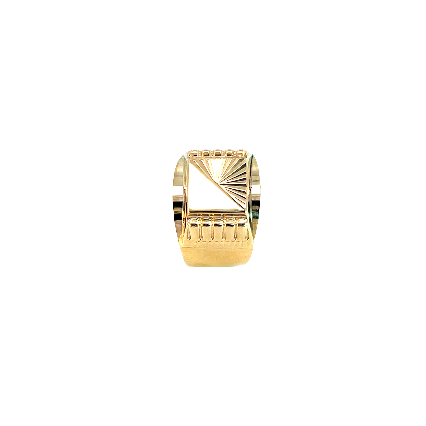 Herrenring Gelbgold 750 / 18 Karat Gr. 64 Nr. 6420