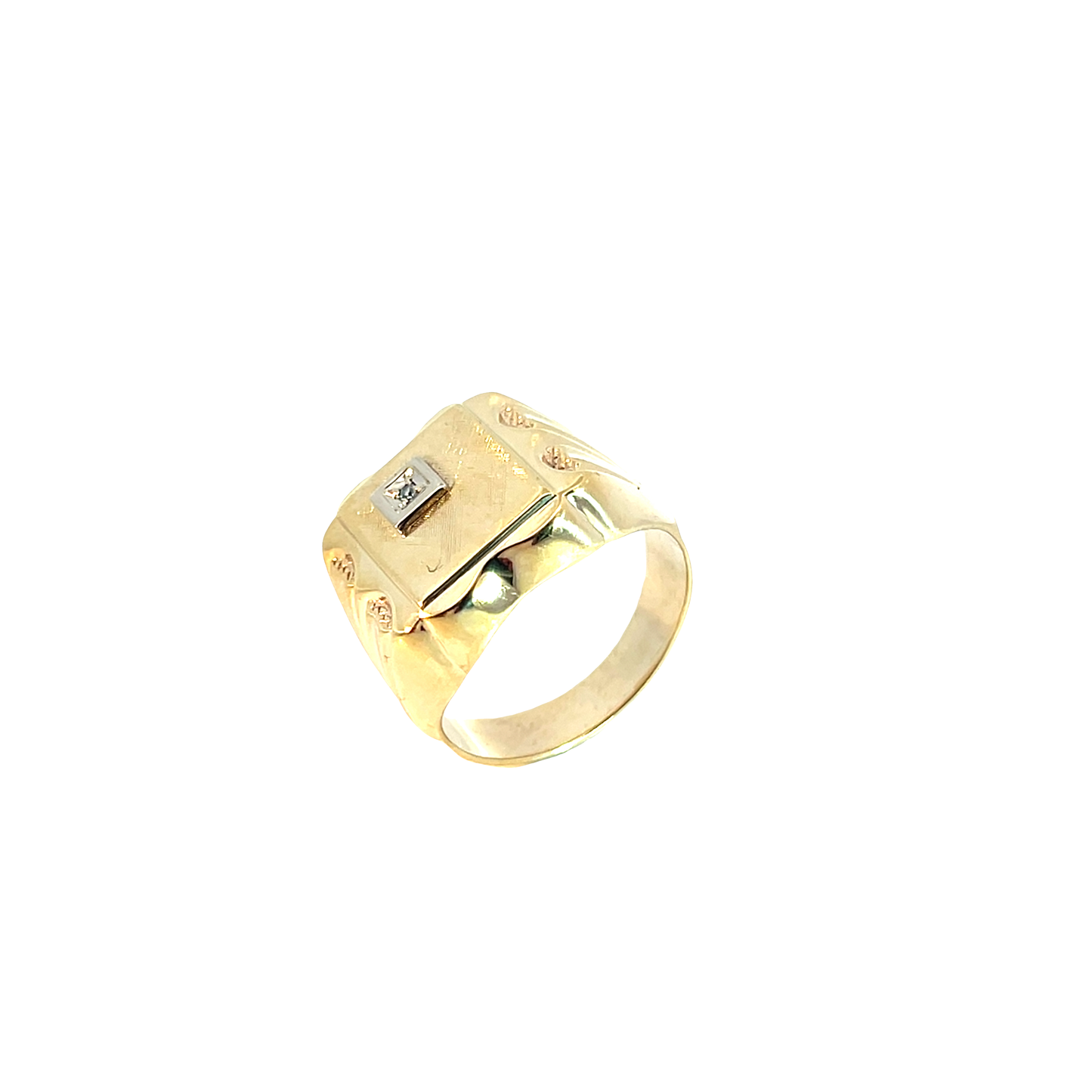 Ring Gelbgold 585 / 14 Karat Diam. Gr. 62 Nr. 6349