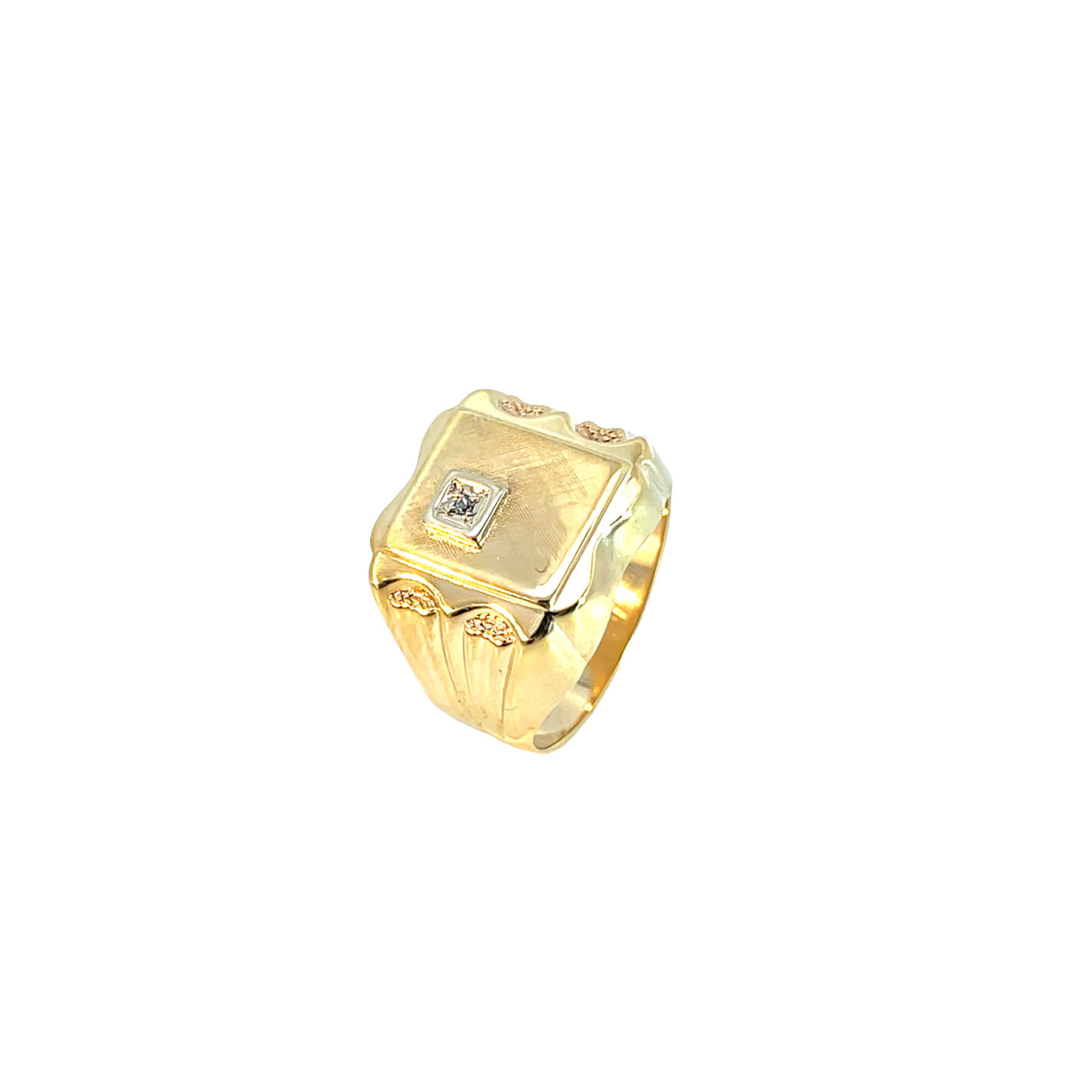Ring Gelbgold 585 / 14 Karat Diam. Gr. 62 Nr. 6349