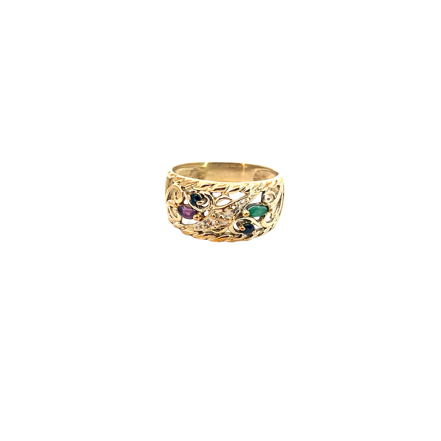 Ring Gelbgold 333 / 8 Karat mit Diam. Gr. 53 Nr. 6343