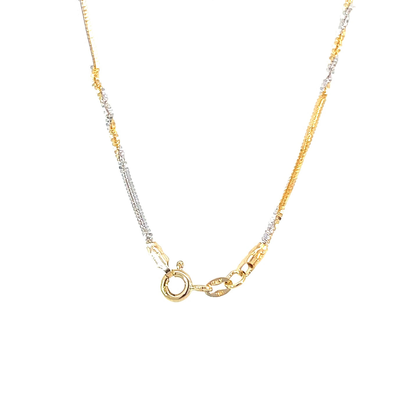 Kette Bicolor 750 / 18 Karat Länge 46 cm Nr. 6430