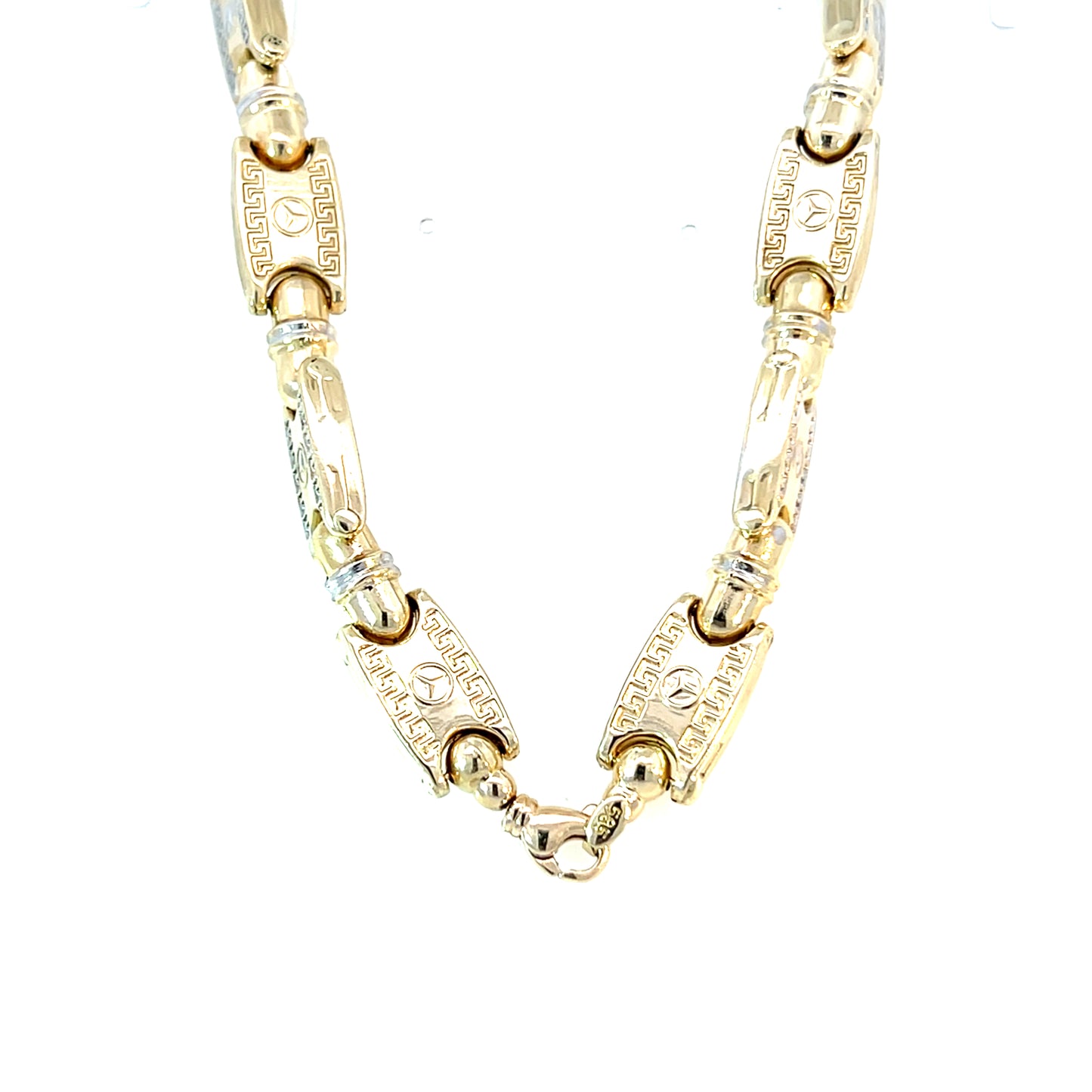 Collier Bicolor 585 / 14 Karat Länge 65 cm Nr. 6417