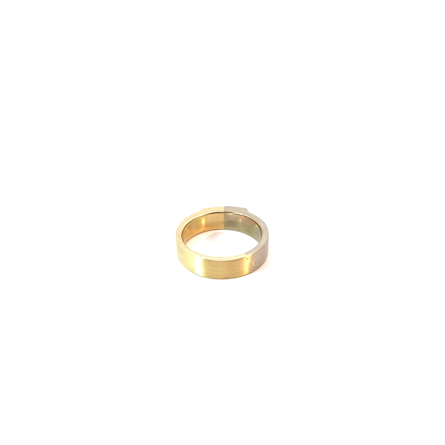Ring Bicolor 585 / 14 Karat mit Brill. 0,10ct Gr. 55 Nr. 6468