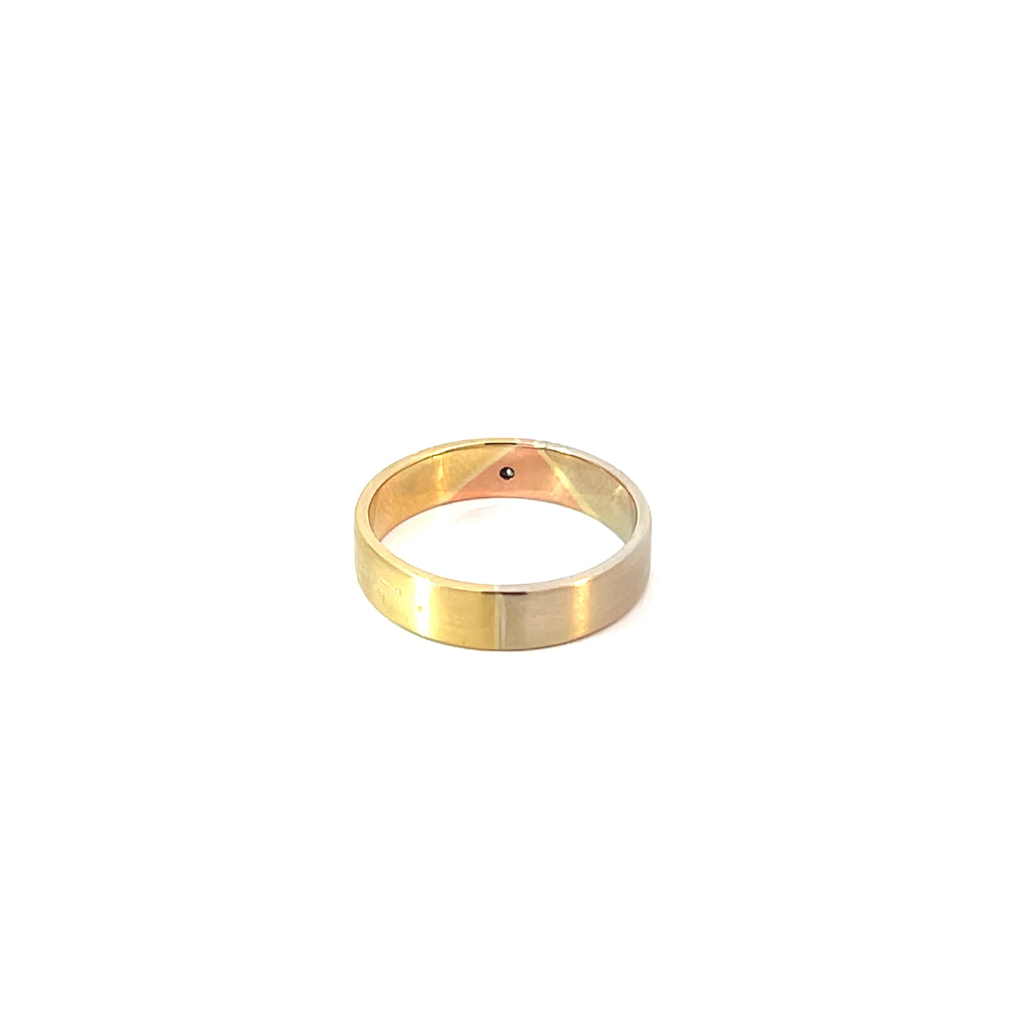 Ring Tricolor 750 / 18 Karat mit Brill. 0,01ct Gr. 54 Nr. 6469