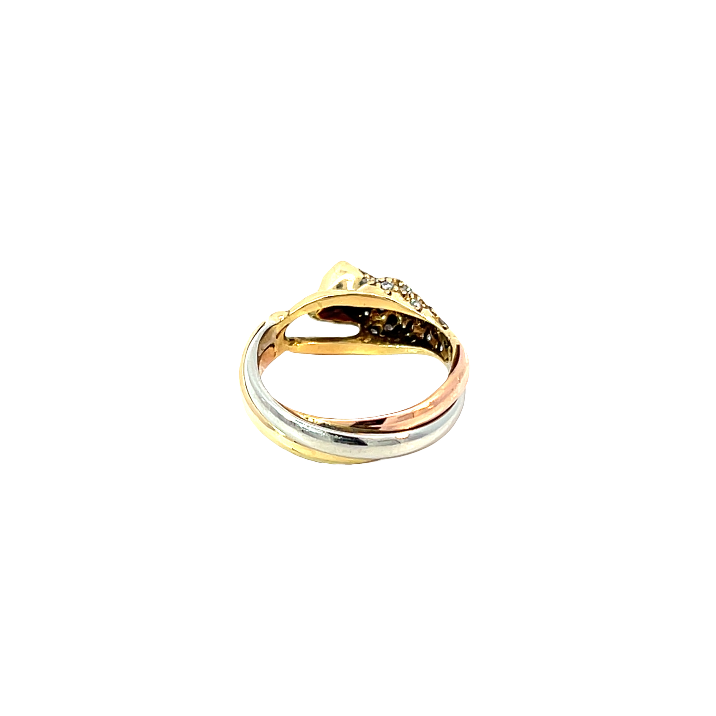 Ring Tricolor "Panther" 750 / 18 Karat Brill. 0,30ct Nr. 6476