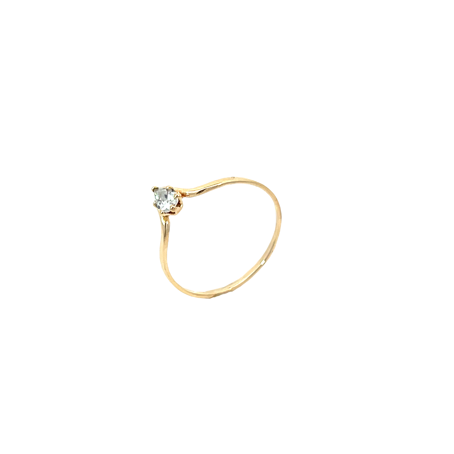 Ring Gelbgold 585 / 14 Karat mit Tropfenstein Gr. 54 Nr. 6479