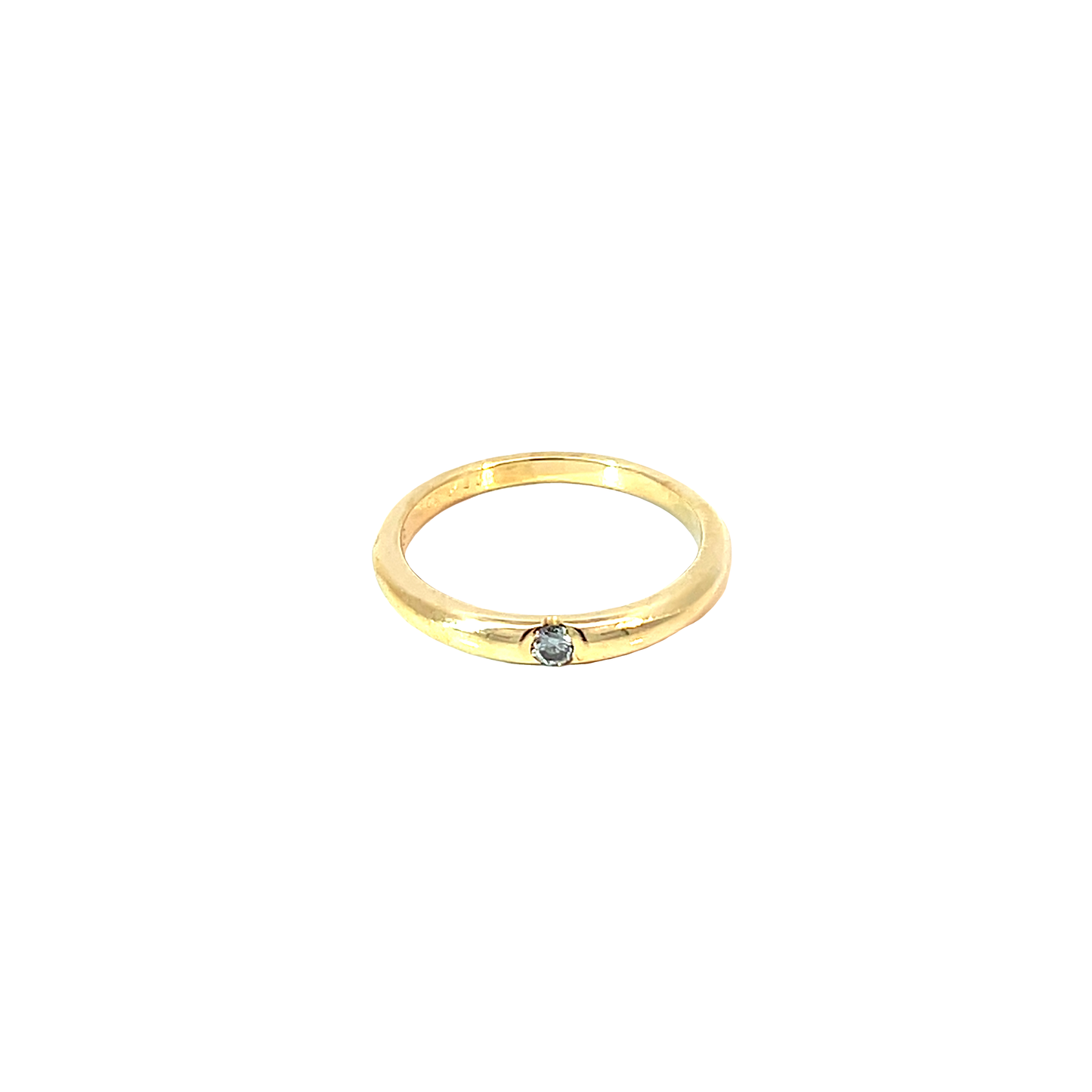 Ring Gelbgold 585 / 14 Karat mit Brill. 0,09ct Nr. 6456