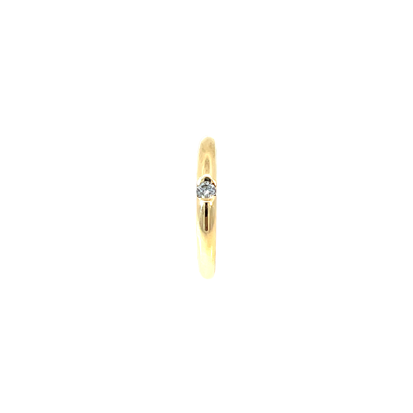 Ring Gelbgold 585 / 14 Karat mit Brill. 0,09ct Nr. 6456