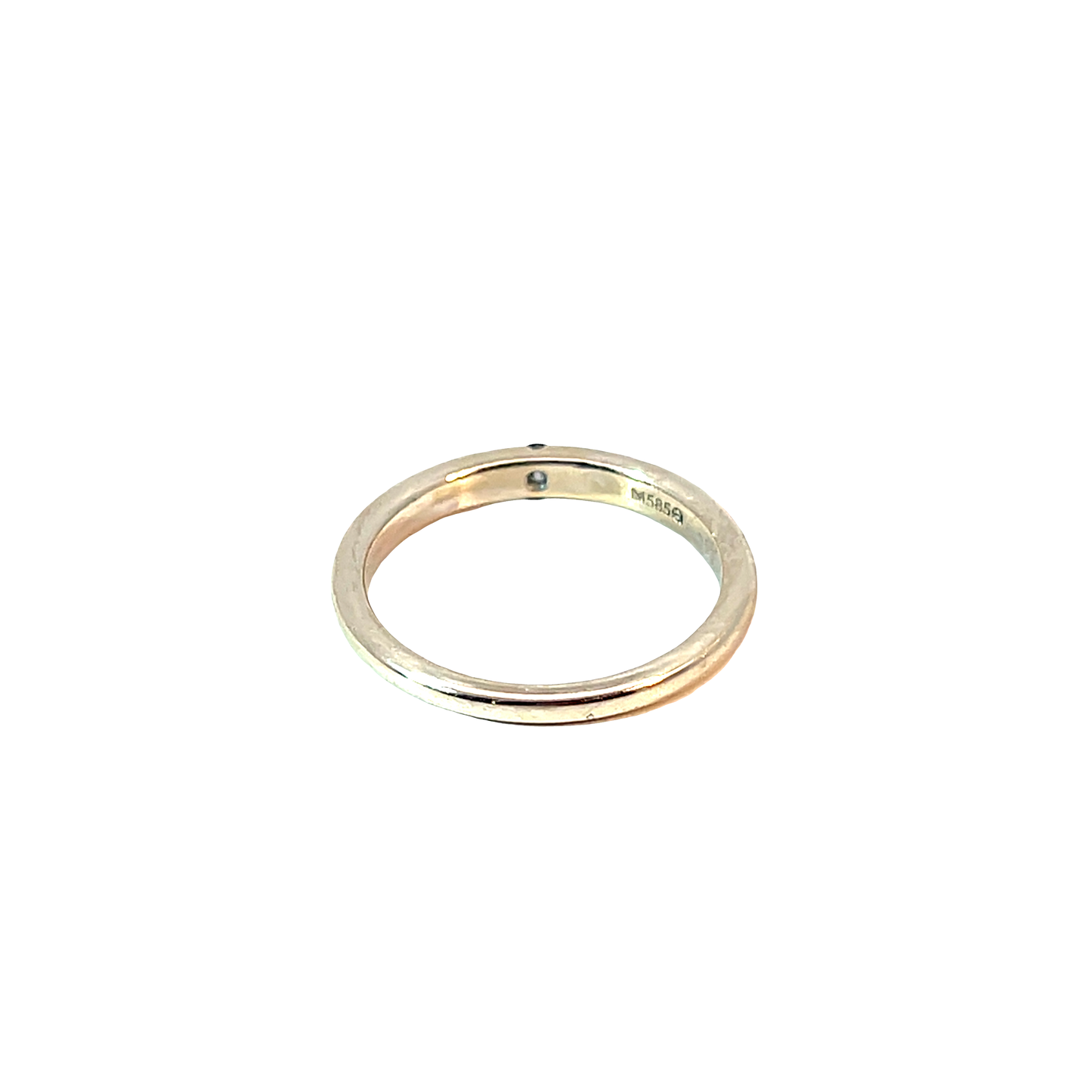 Ring Weißgold 585 / 14 Karat mit Brill. 0,09ct Nr. 6457