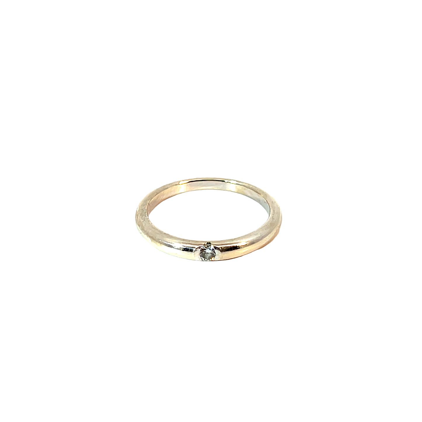 Ring Weißgold 585 / 14 Karat mit Brill. 0,09ct Nr. 6457