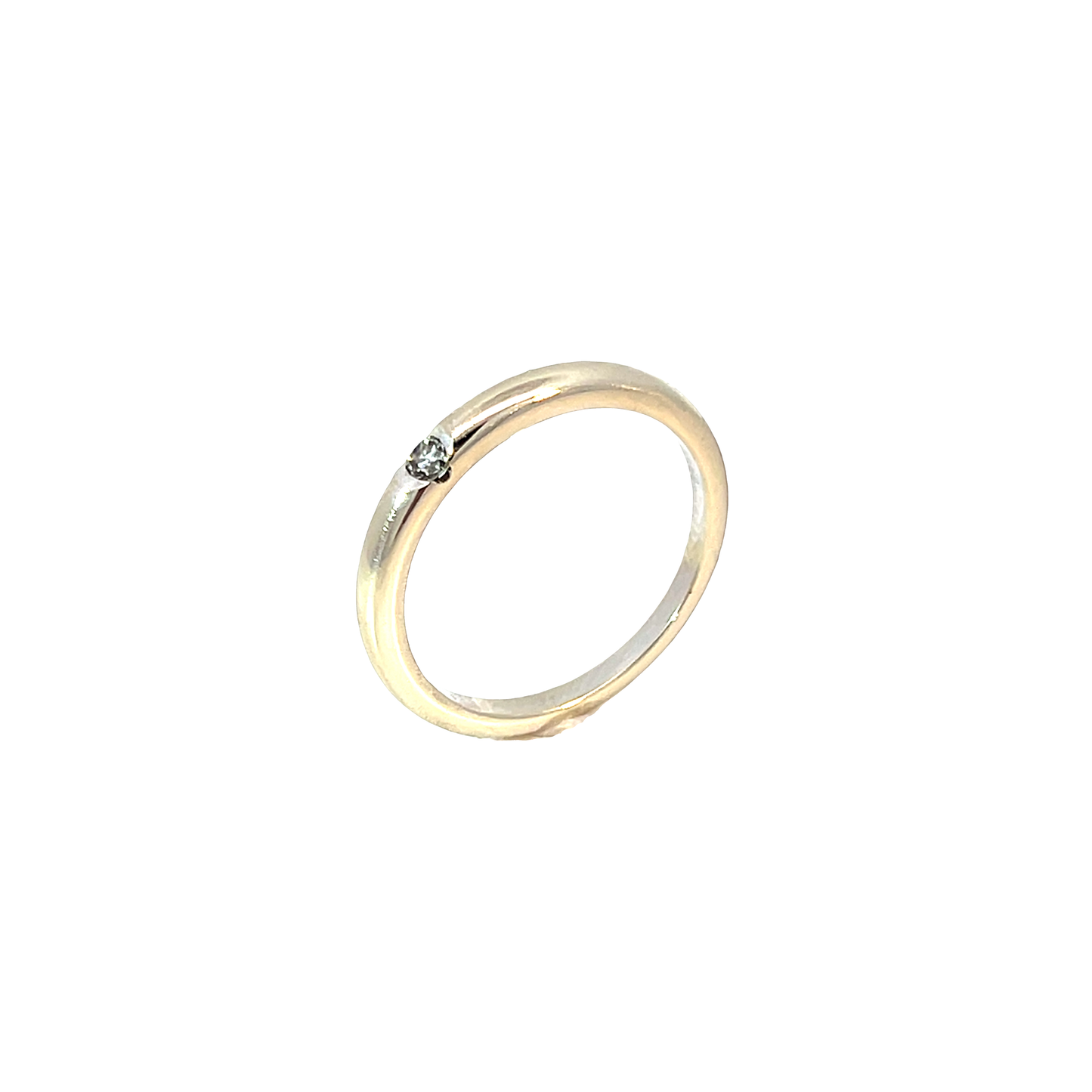 Ring Weißgold 585 / 14 Karat mit Brill. 0,09ct Nr. 6457