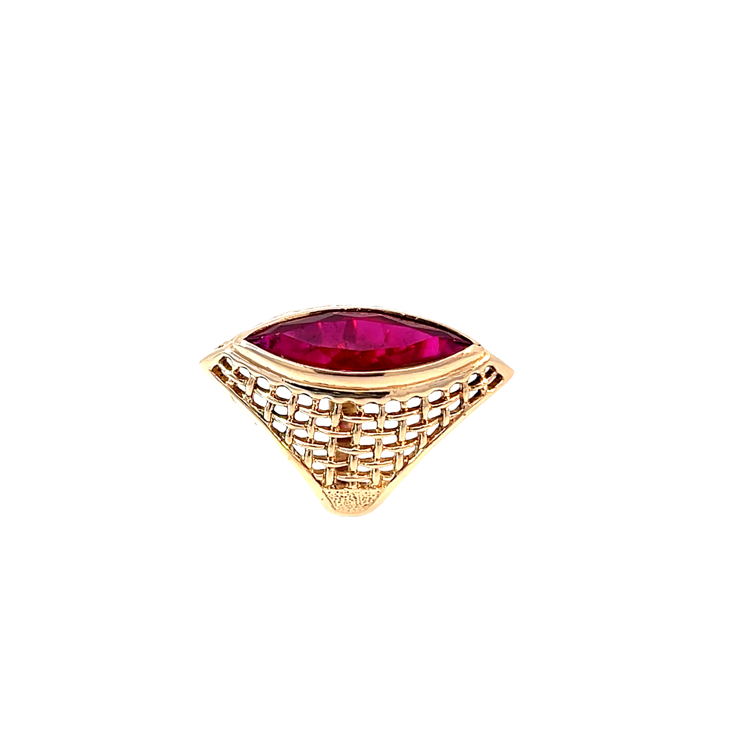 Ring Roségold 585 / 14 Karat mit Farbstein Gr. 56 Nr. 6463