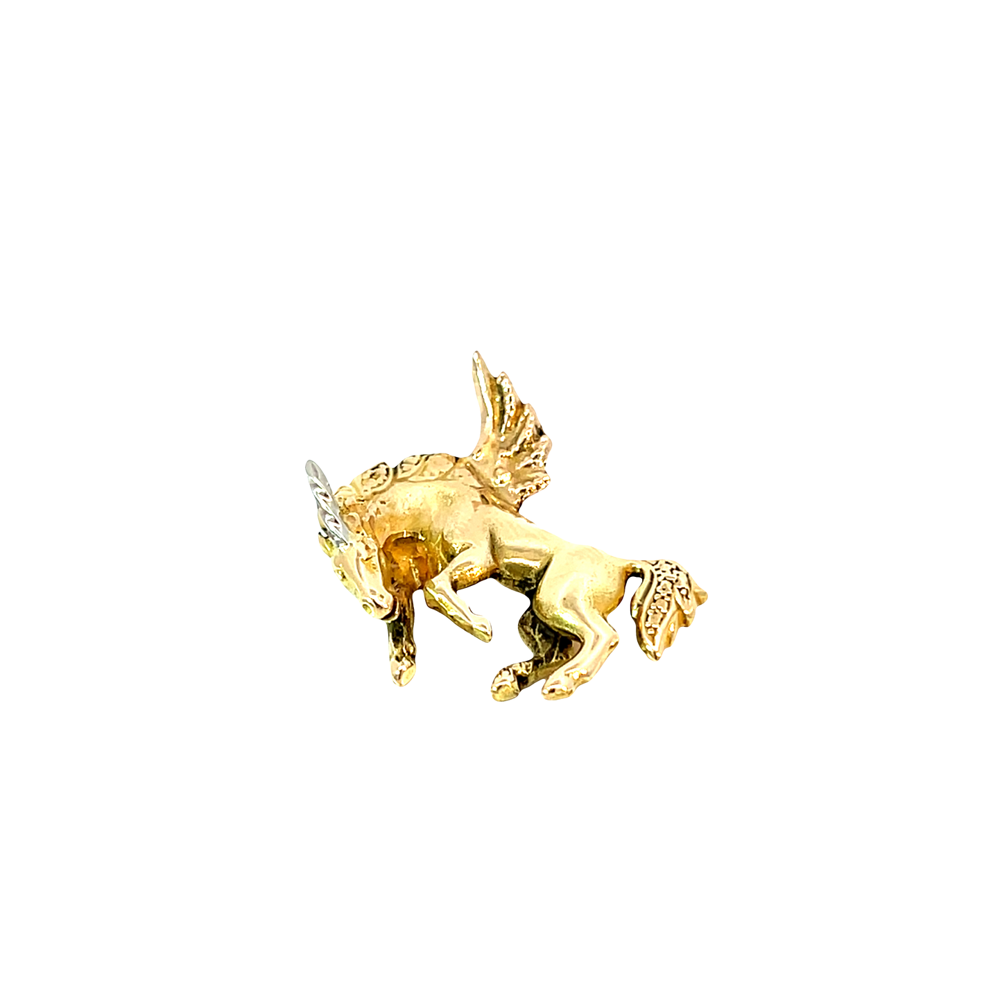 Anhänger "Einhorn" Bicolor 750 / 18 Karat Nr. 6464