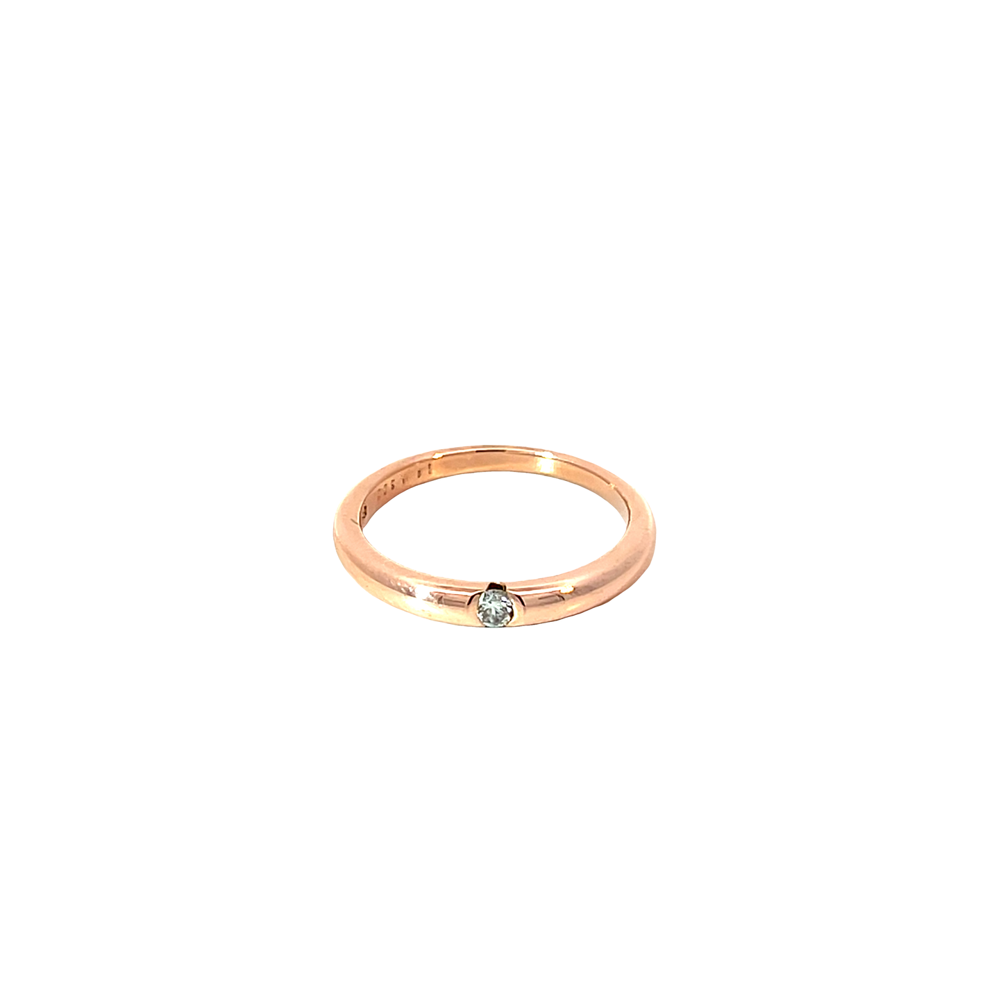 Ring Roségold 585 / 14 Karat mit Brill. 0,09ct Nr. 6455