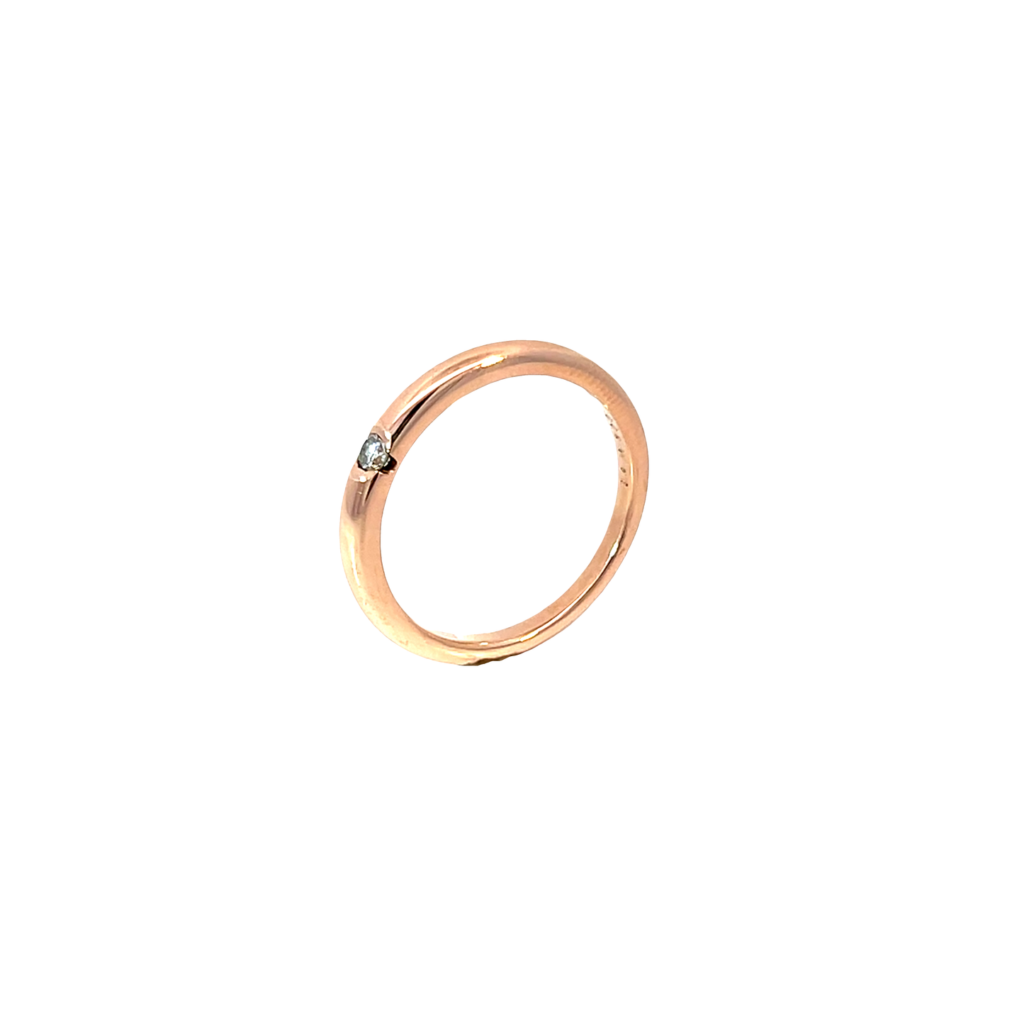 Ring Roségold 585 / 14 Karat mit Brill. 0,09ct Nr. 6455