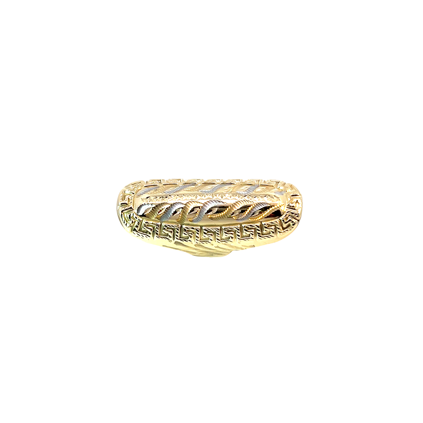Ring Bicolor 585 / 14 Karat Gr. 53 Nr. 6437
