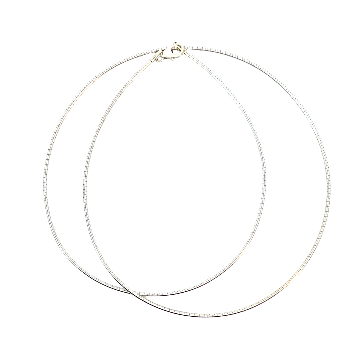 Omegareif Weißgold 585 / 14 Karat Länge 50 cm Nr. 6492