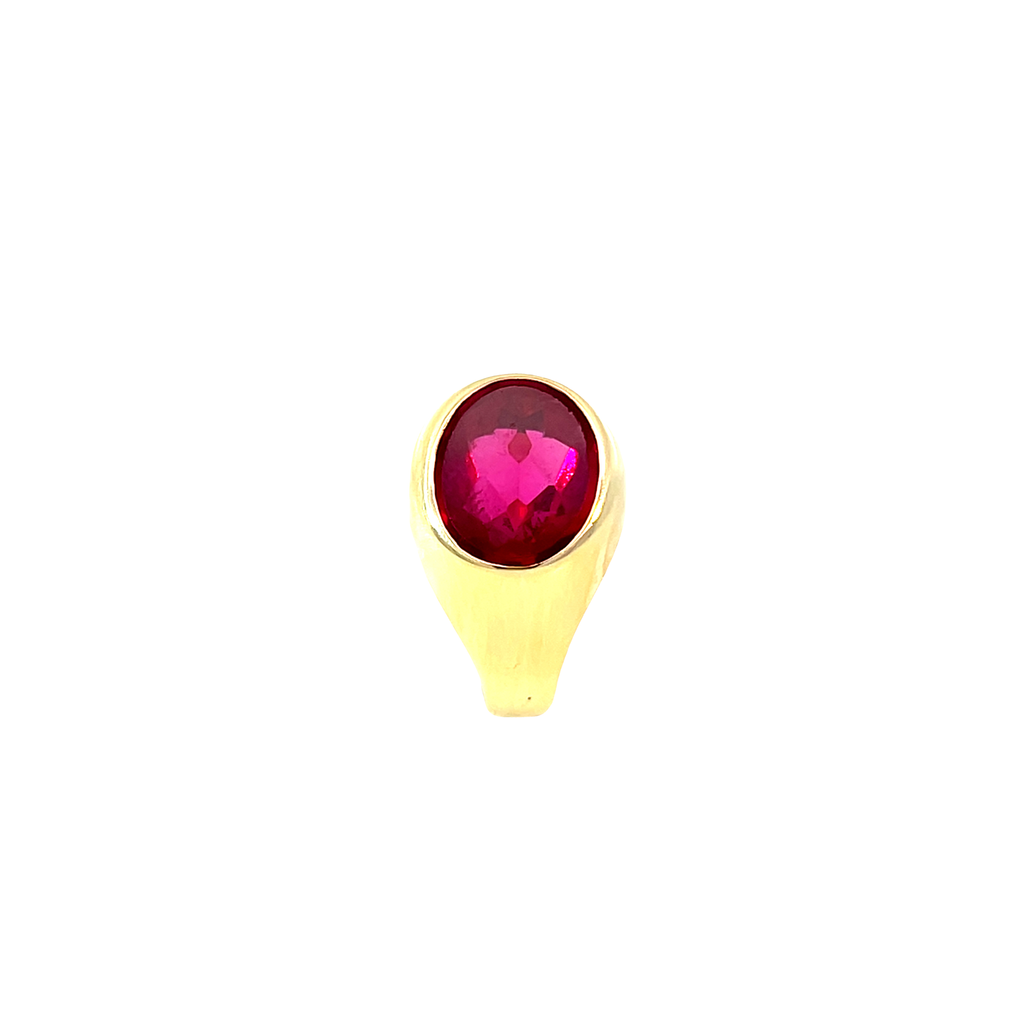 Ring Gelbgold 585 / 14 Karat mit Farbstein Nr. 6501