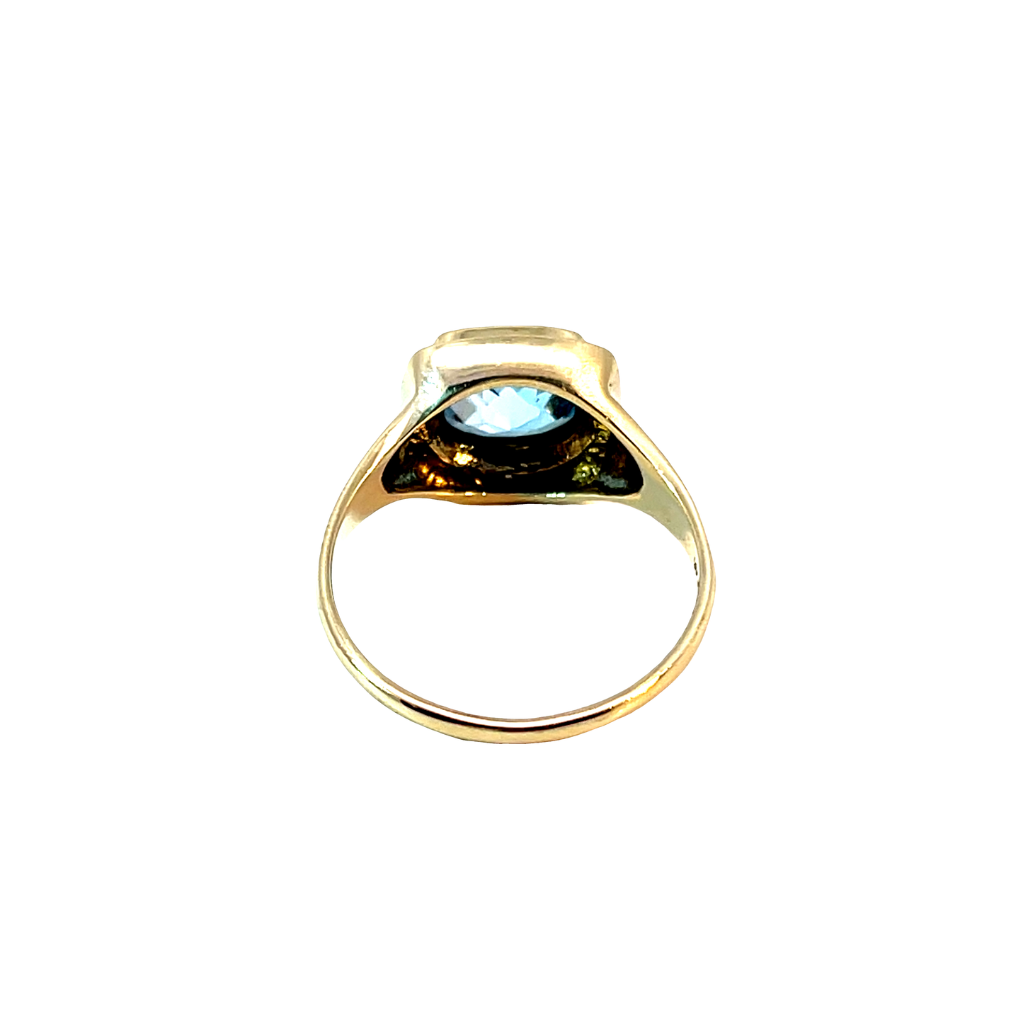 Ring Gelbgold 375 / 9 Karat mit Farbst. & Diam. Nr. 6507