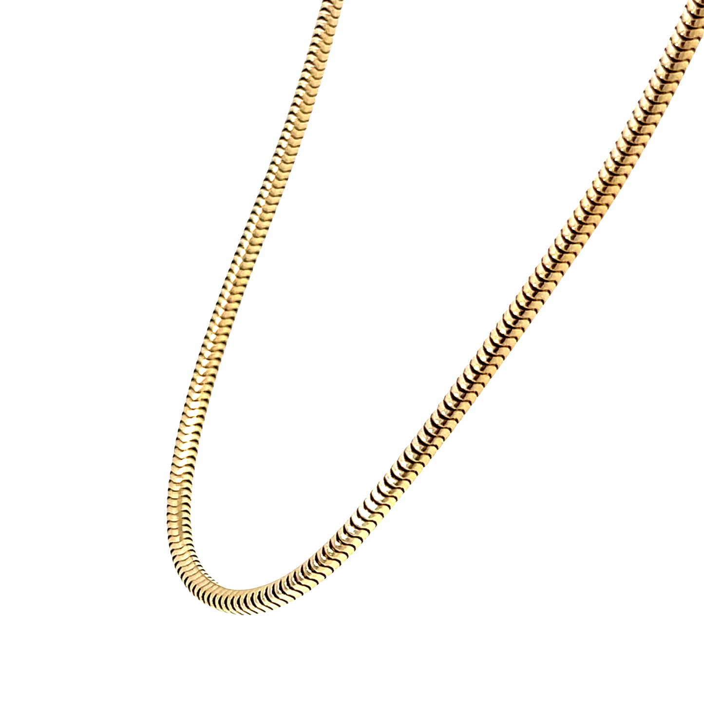 Schlangenkette Gelbgold 585 / 14 Karat Länge 45 cm Nr. 6509