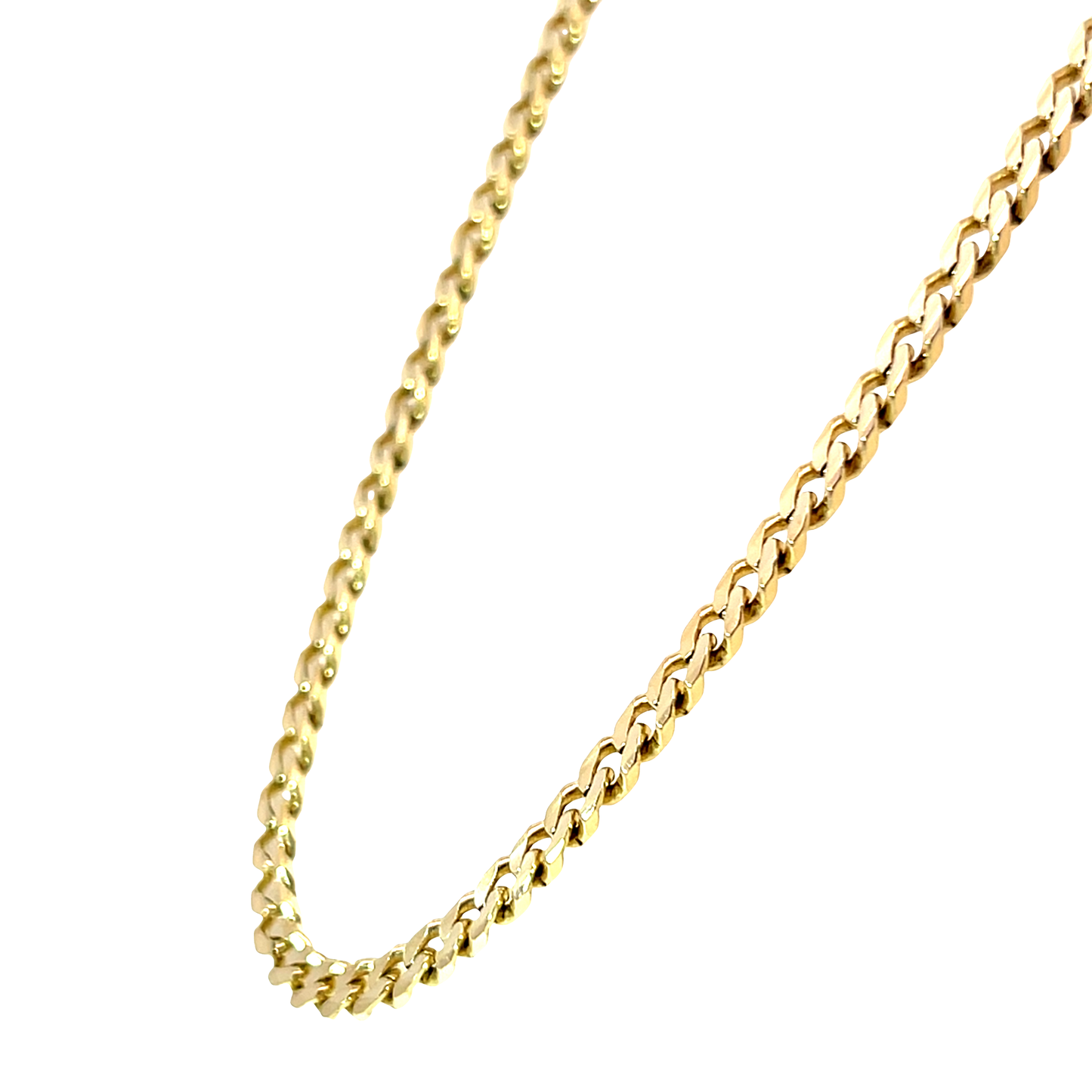 Panzerkette Gelbgold 585 / 14 Karat Länge 49,5 cm Nr. 6484