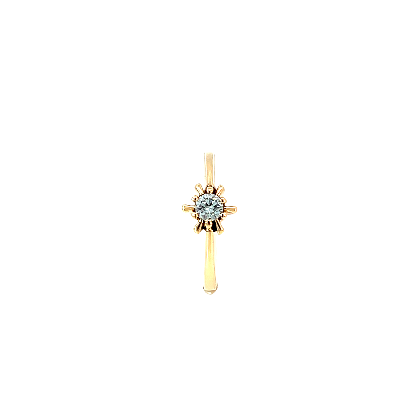 Ring Gelbgold 585 / 14 Karat Brill. 0,25ct Gr. 56 Nr. 6489