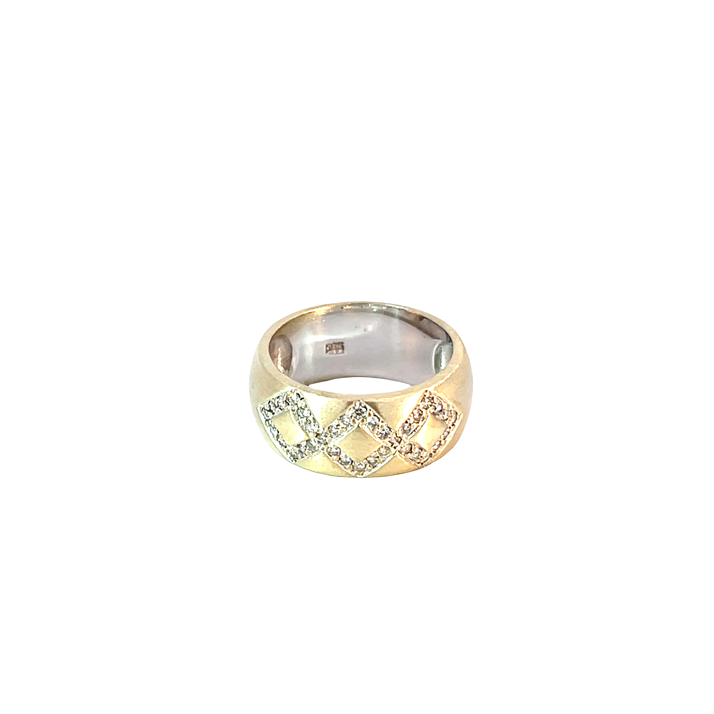 Ring Weißgold 585 / 14 Karat Brill Gr. 53 Nr. 6579