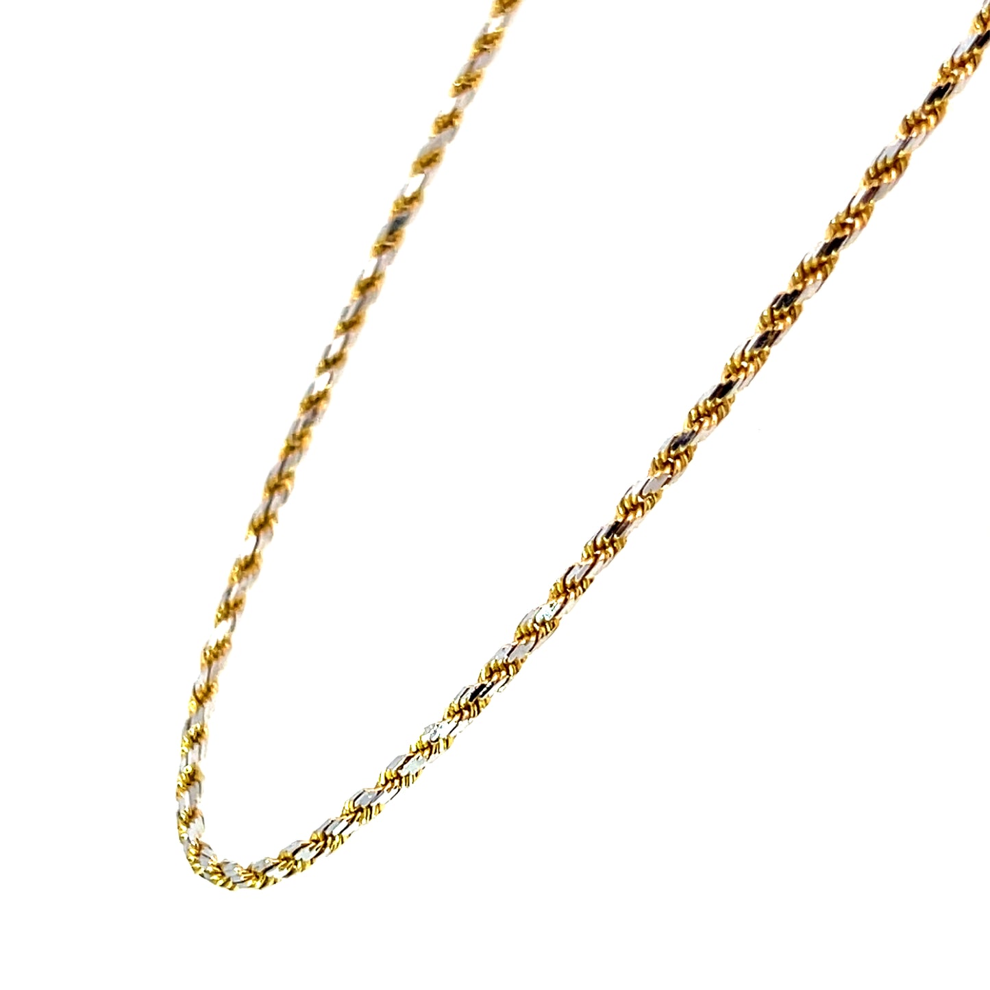 Kette Bicolor 585 / 14 Karat Länge 55,5 cm Nr. 6518
