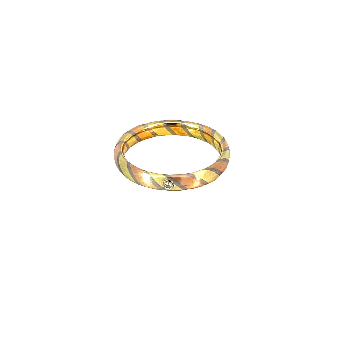 Trauring "Niessing" Tricolor 750 / 18 Karat Gr. 54 Nr. 6563