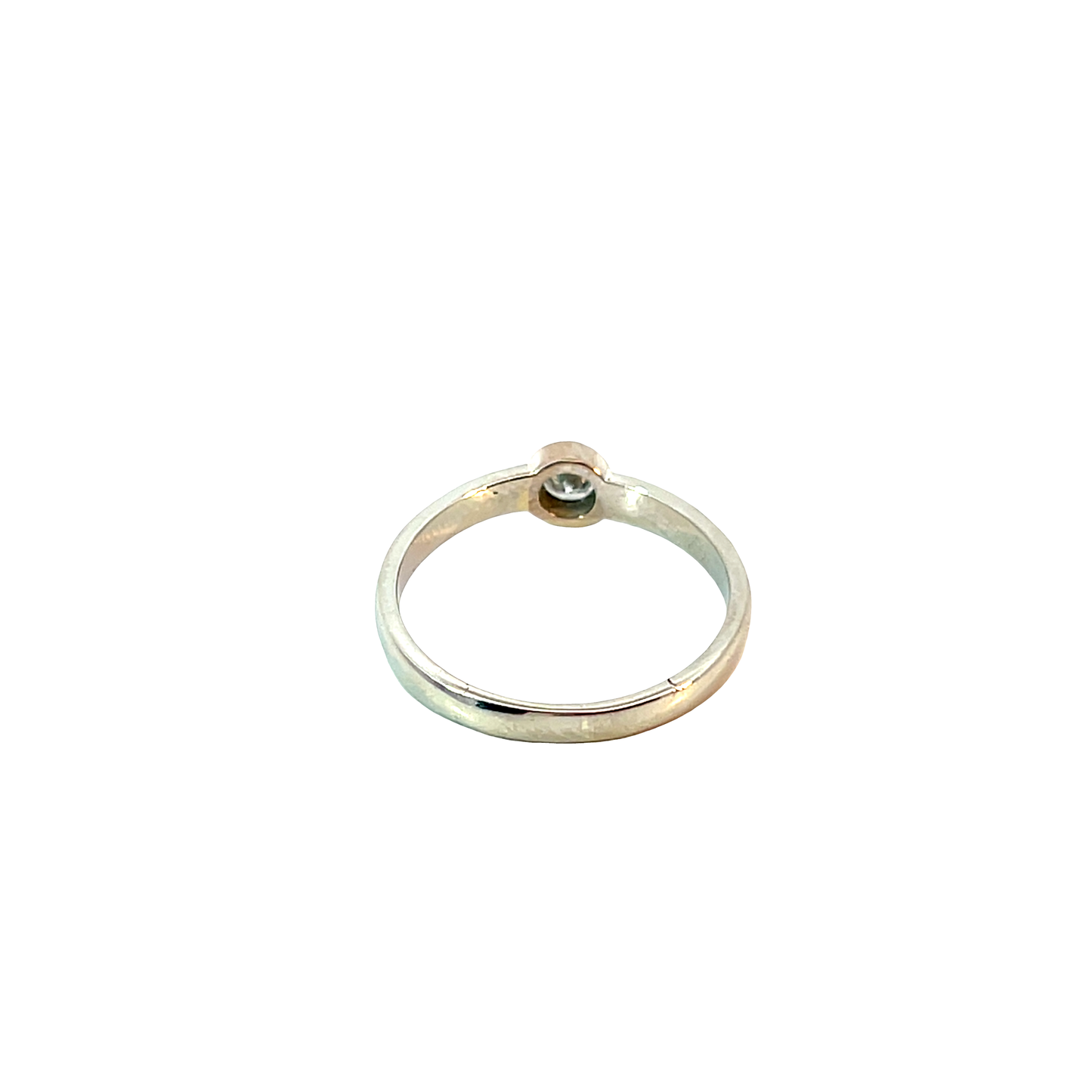 Solitärring Weißgold 750 / 18 Karat Brill. Nr. 6556